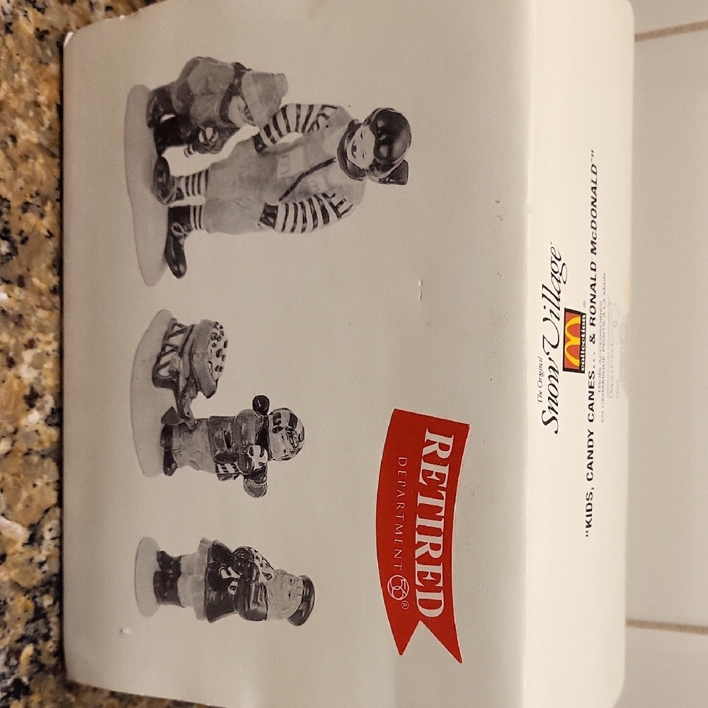 Dept 56 - Snow Village - "Kids, Candy Canes & Ronald McDonald - Picture 8 of 10